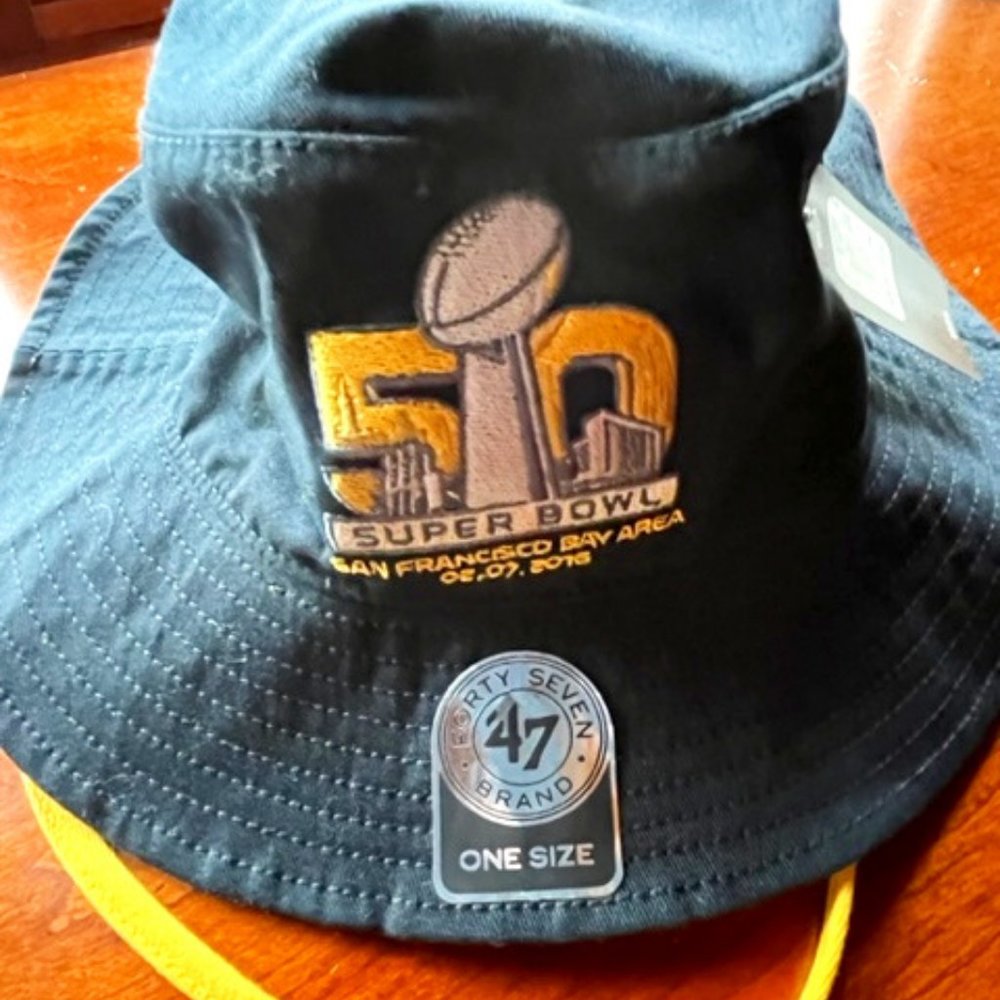NWT Kirby Bucket Hat: 47 Brand: Super Bowl 50 San Francisco Bay Area 02.07.2016